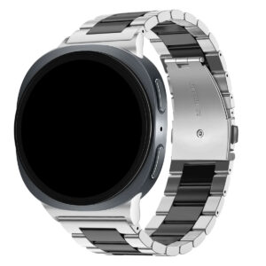Металевий ремінець Stainless Premium для Samsung Galaxy Watch 8 / 8 Classic / 9 - срібно-чорний