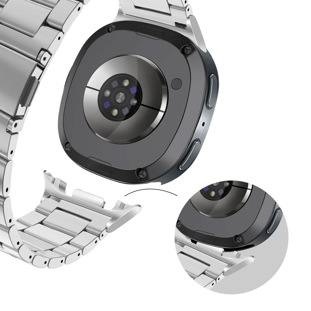 metalevyj-reminecz-stainless-premium-dlya-samsung-galaxy-watch-8-8-classic-9-sribnyj-3 Металевий ремінець Stainless Premium для Samsung Galaxy Watch 8 / 8 Classic / 9 - срібний