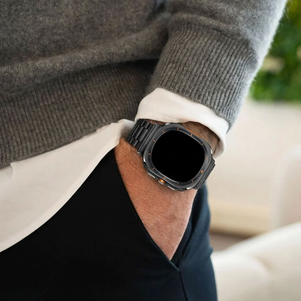 metalevyj-reminecz-stainless-premium-dlya-samsung-galaxy-watch-ultra-ultra-2-chornyj-6 Металевий ремінець Stainless Premium для Samsung Galaxy Watch Ultra / Ultra 2 - чорний