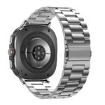 Металевий ремінець Stainless Premium для Samsung Galaxy Watch Ultra / Ultra 2 - срібно-чорний