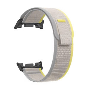 Нейлоновий ремінець Cloth для Samsung Galaxy Watch 8 / 8 Classic / 9 - бежево-жовтий