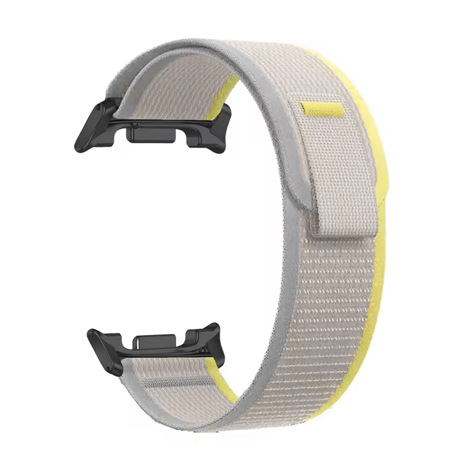 nejlonovyj-reminecz-cloth-dlya-samsung-galaxy-watch-8-9-bezhevo-zhovtyj-l-2 Нейлоновий ремінець Cloth для Samsung Galaxy Watch 8 / 8 Classic / 9 - бежево-жовтий