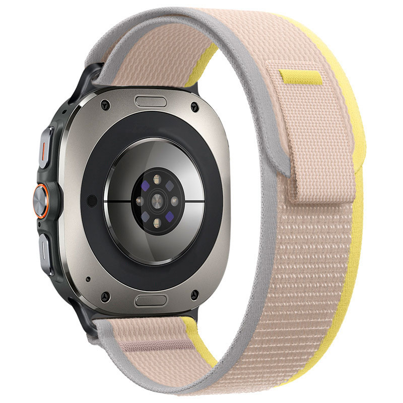 nejlonovyj-reminecz-cloth-dlya-samsung-galaxy-watch-8-9-bezhevo-zhovtyj-l-5 Нейлоновий ремінець Cloth для Samsung Galaxy Watch 8 / 8 Classic / 9 - бежево-жовтий