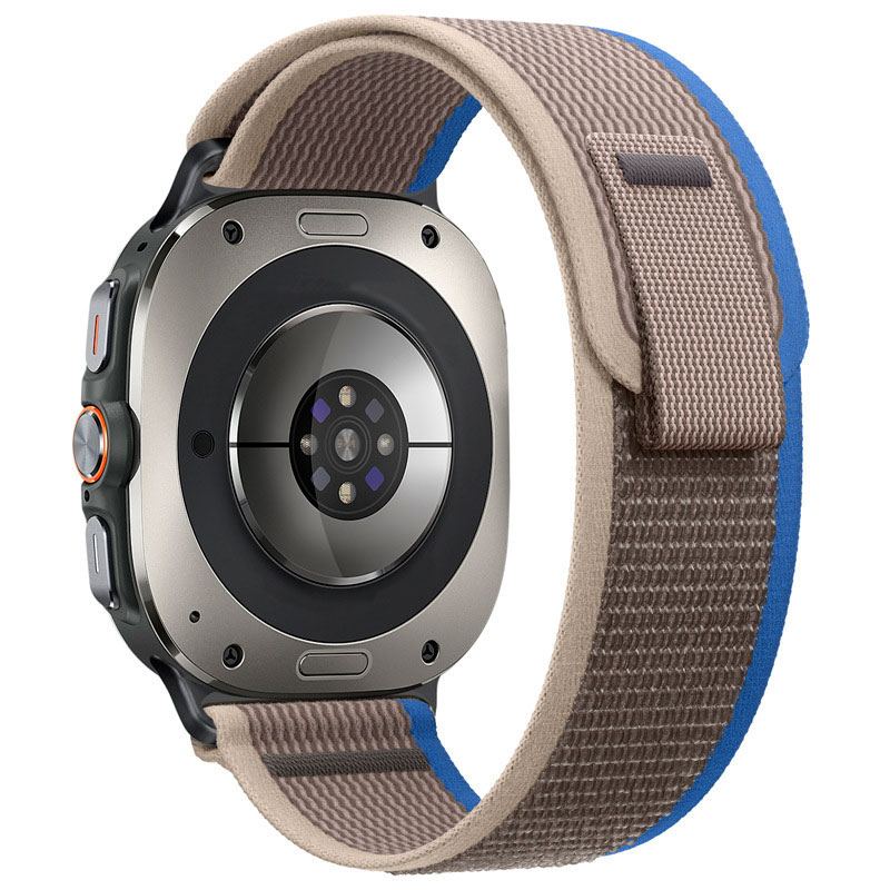 nejlonovyj-reminecz-cloth-dlya-samsung-galaxy-watch-8-9-siro-synij-l-5 Нейлоновий ремінець Cloth для Samsung Galaxy Watch 8 / 8 Classic / 9 - сіро-синій
