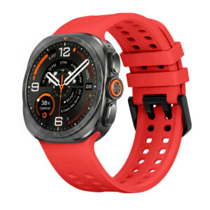 Силіконовий перфорований ремінець UltraSport для Samsung Galaxy Watch Ultra / Ultra 2 - червоний