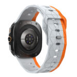 Силіконовий спортивний ремінець Ranger для Samsung Galaxy Watch Ultra / Ultra 2 - помаранчевий