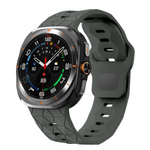 Силіконовий спортивний ремінець Ranger для Samsung Galaxy Watch Ultra / Ultra 2 - темно-сірий