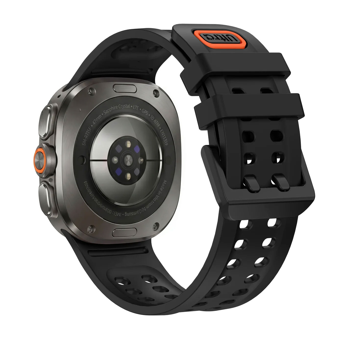sylikonovyj-perforovanyj-reminecz-ultrasport-dlya-samsung-galaxy-watch-ultra-chornyj-1 Силіконовий перфорований ремінець UltraSport для Samsung Galaxy Watch Ultra / Ultra 2 - чорний