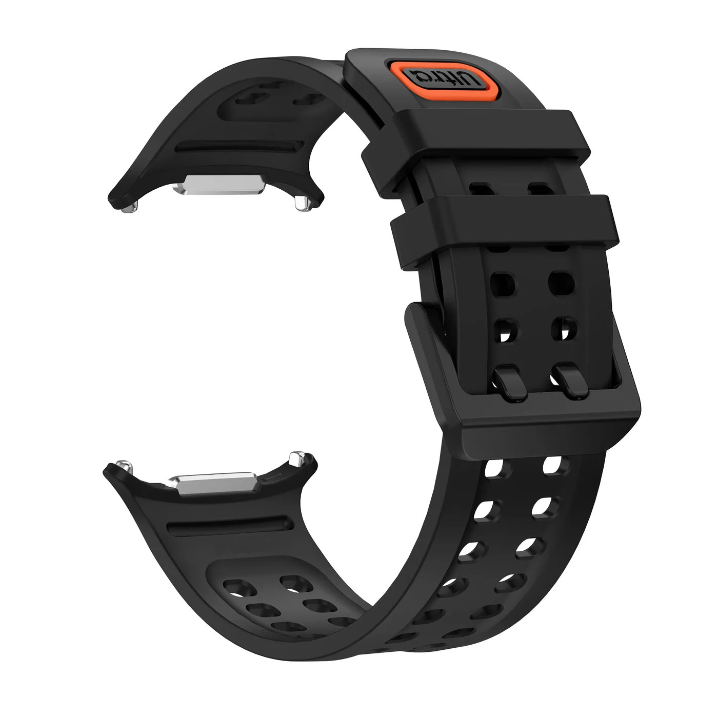 sylikonovyj-perforovanyj-reminecz-ultrasport-dlya-samsung-galaxy-watch-ultra-chornyj-5 Силіконовий перфорований ремінець UltraSport для Samsung Galaxy Watch Ultra / Ultra 2 - чорний