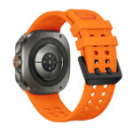 Силіконовий перфорований ремінець UltraSport для Samsung Galaxy Watch Ultra / Ultra 2 - чорний