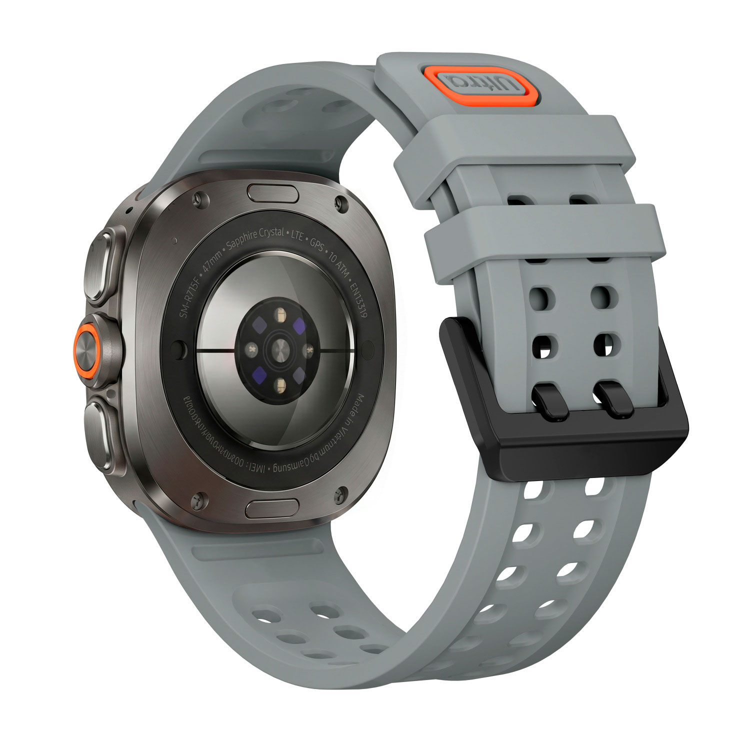 sylikonovyj-perforovanyj-reminecz-ultrasport-dlya-samsung-galaxy-watch-ultra-siryj-1 Силіконовий перфорований ремінець UltraSport для Samsung Galaxy Watch Ultra / Ultra 2 - сірий