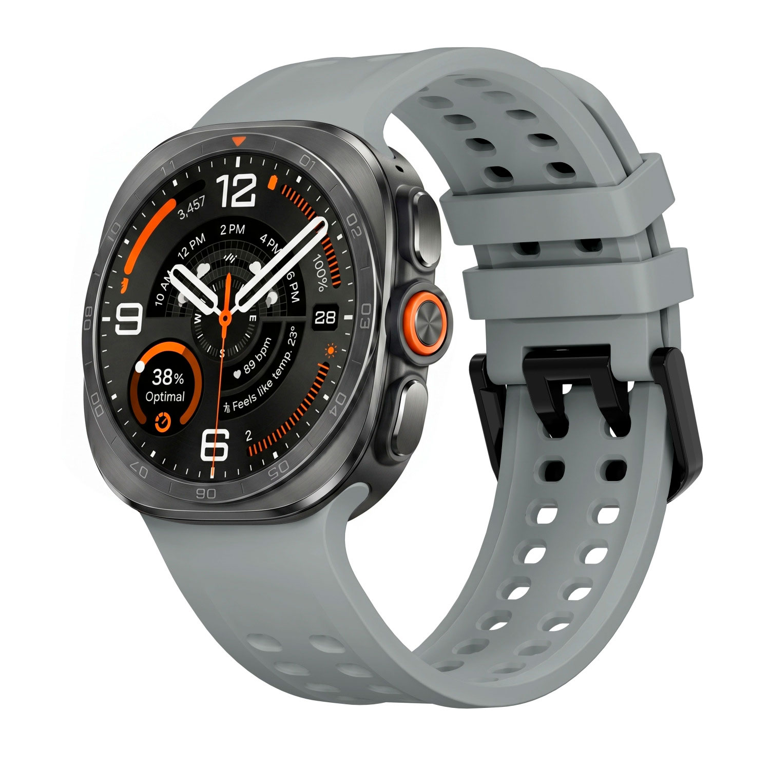 sylikonovyj-perforovanyj-reminecz-ultrasport-dlya-samsung-galaxy-watch-ultra-siryj-2 Силіконовий перфорований ремінець UltraSport для Samsung Galaxy Watch Ultra / Ultra 2 - сірий