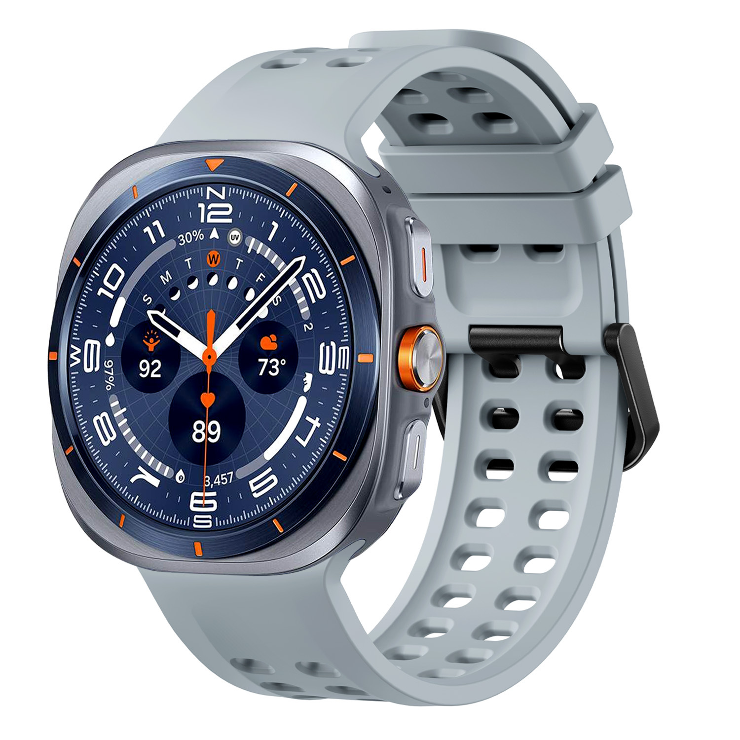 sylikonovyj-perforovanyj-reminecz-ultrasport-dlya-samsung-galaxy-watch-ultra-siryj-5 Силіконовий перфорований ремінець UltraSport для Samsung Galaxy Watch Ultra / Ultra 2 - сірий