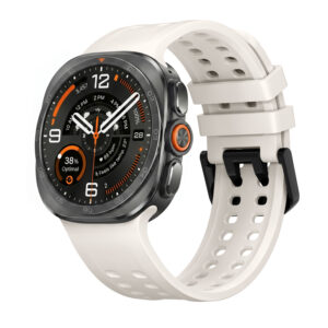 Силіконовий перфорований ремінець UltraSport для Samsung Galaxy Watch Ultra / Ultra 2 - світло-бежевий