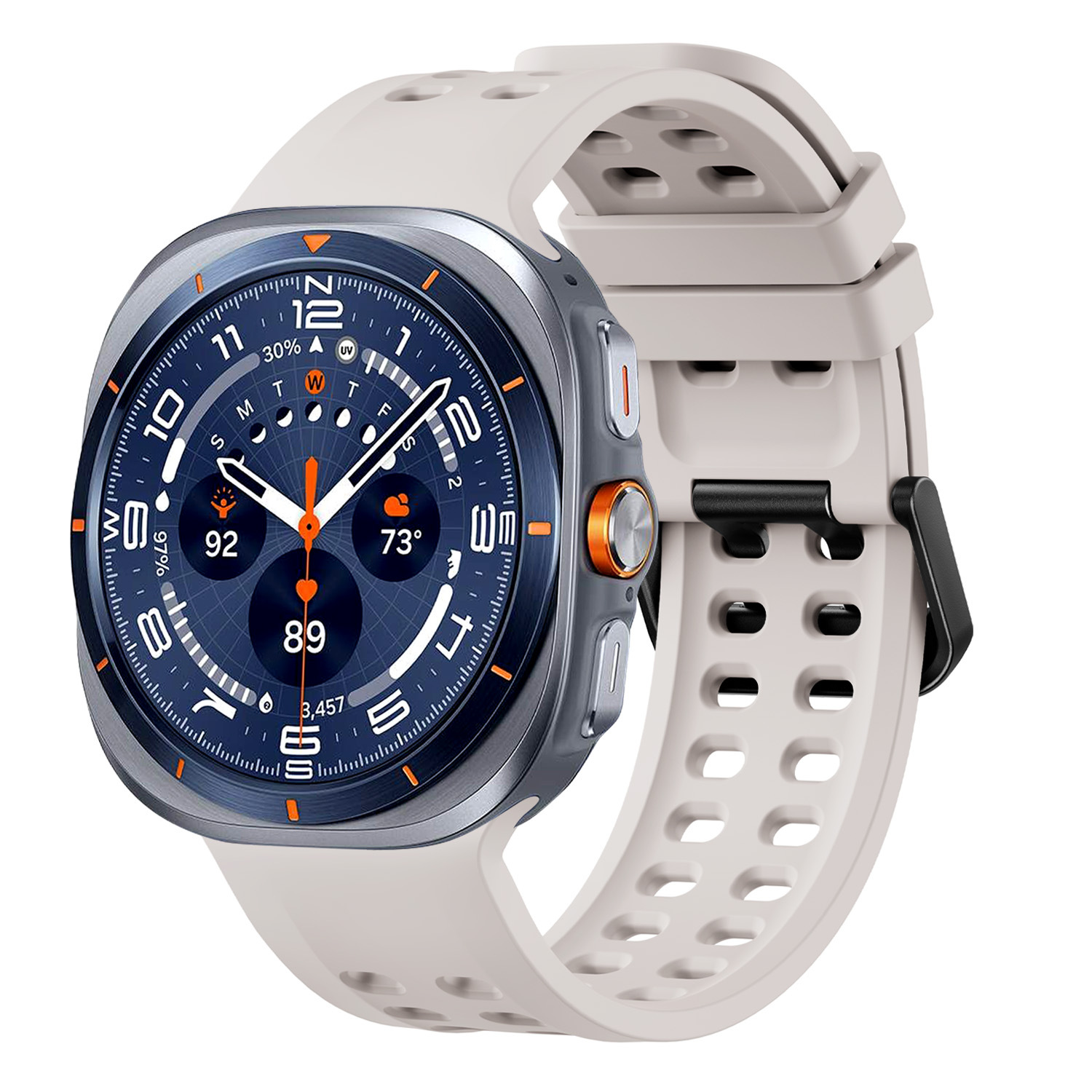 sylikonovyj-perforovanyj-reminecz-ultrasport-dlya-samsung-galaxy-watch-ultra-svitlo-bezhevyj-5 Силіконовий перфорований ремінець UltraSport для Samsung Galaxy Watch Ultra / Ultra 2 - світло-бежевий