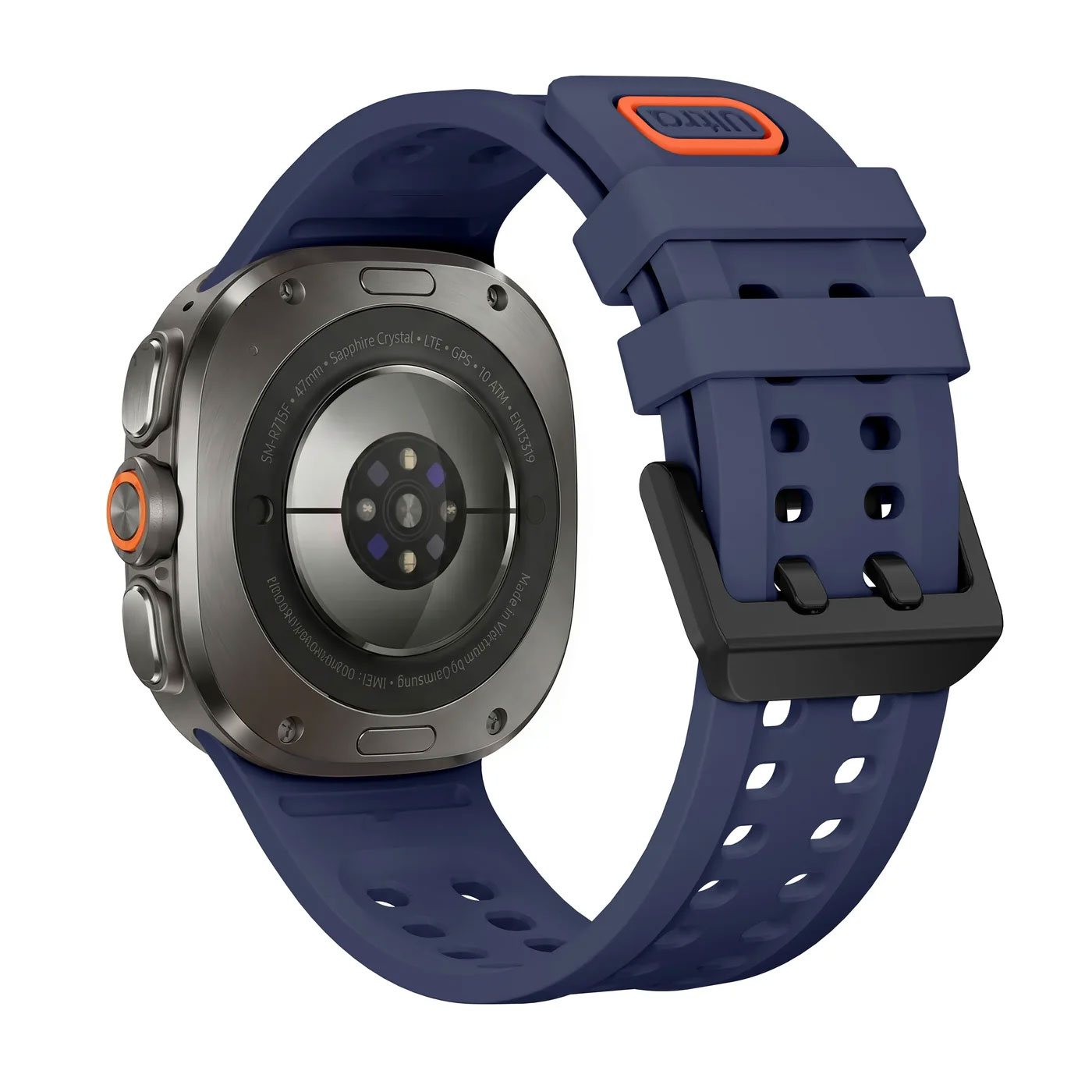 sylikonovyj-perforovanyj-reminecz-ultrasport-dlya-samsung-galaxy-watch-ultra-temno-synij-1 Силіконовий перфорований ремінець UltraSport для Samsung Galaxy Watch Ultra / Ultra 2 - синій