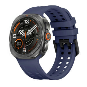 Силіконовий перфорований ремінець UltraSport для Samsung Galaxy Watch Ultra / Ultra 2 - синій
