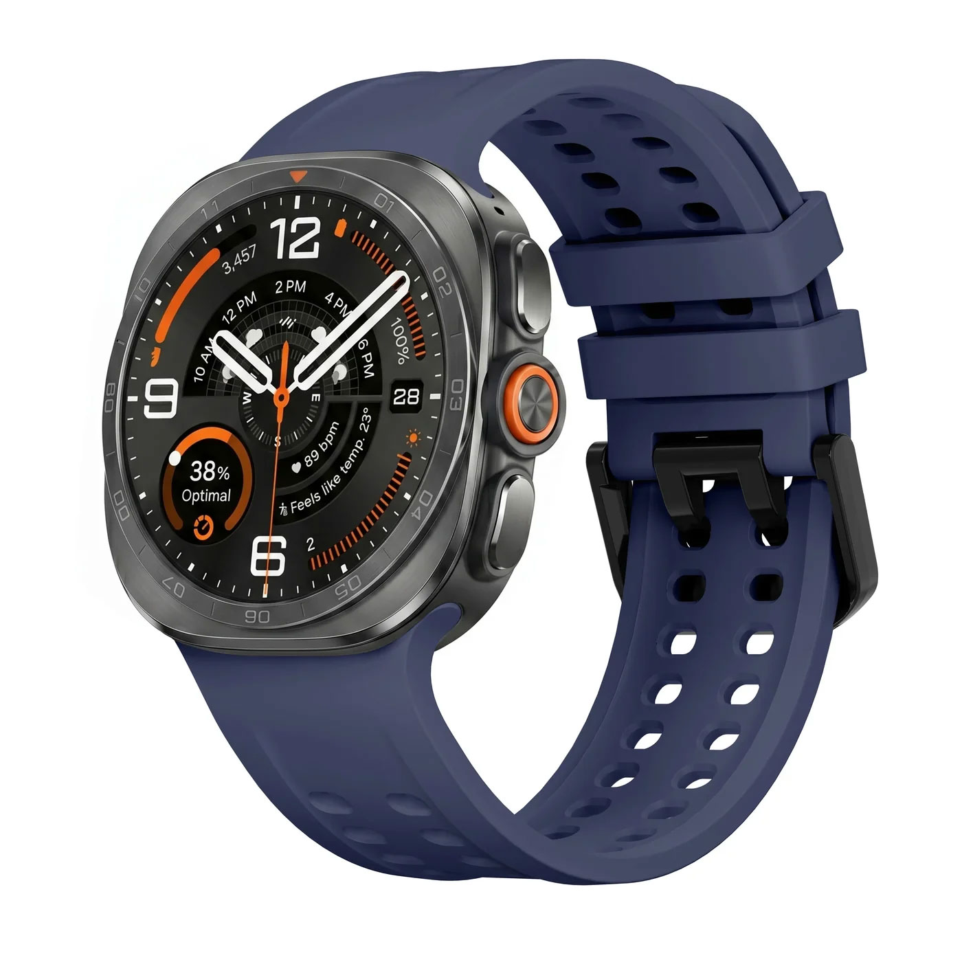 sylikonovyj-perforovanyj-reminecz-ultrasport-dlya-samsung-galaxy-watch-ultra-temno-synij-2 Силіконовий перфорований ремінець UltraSport для Samsung Galaxy Watch Ultra / Ultra 2 - синій