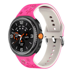 Силіконовий ремінець Bloomy для Samsung Galaxy Watch 8 / 8 Classic / 9 - рожево-бежевий