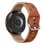 Силіконовий ремінець Bloomy для Samsung Galaxy Watch 8 / 8 Classic / 9 - молочно-помаранчевий