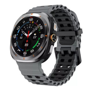 Силіконовий ремінець Classic Color для Samsung Galaxy Watch Ultra / Ultra 2 - сіро-чорний