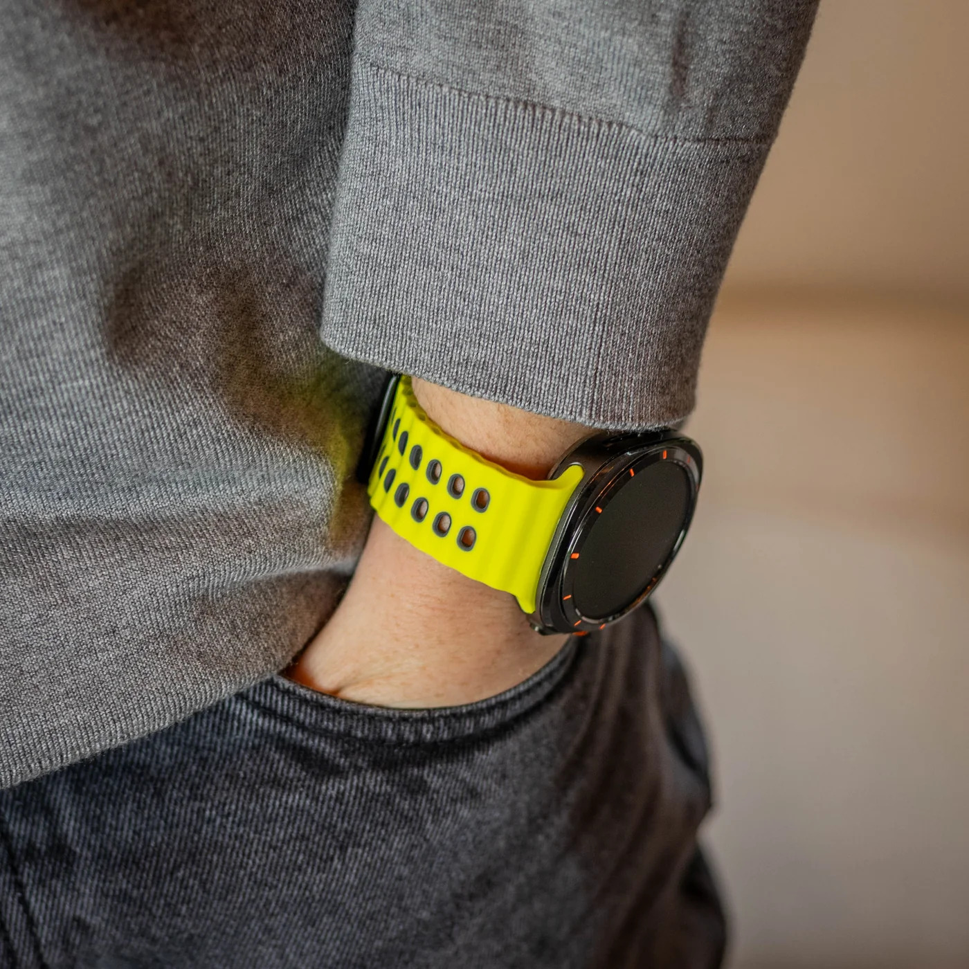 sylikonovyj-reminecz-classic-color-dlya-samsung-galaxy-watch-ultra-zeleno-chornyj-l-9 Силіконовий ремінець Classic Color для Samsung Galaxy Watch Ultra / Ultra 2 - салатово-чорний