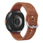 Силіконовий ремінець LEO для Samsung Galaxy Watch 8 / 8 Classic / 9 - коричневий
