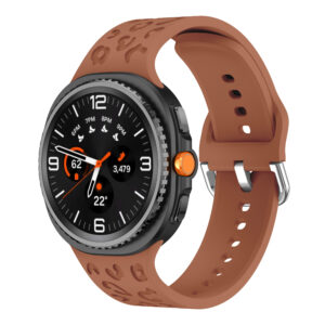 Силіконовий ремінець LEO для Samsung Galaxy Watch 8 / 8 Classic / 9 - коричневий