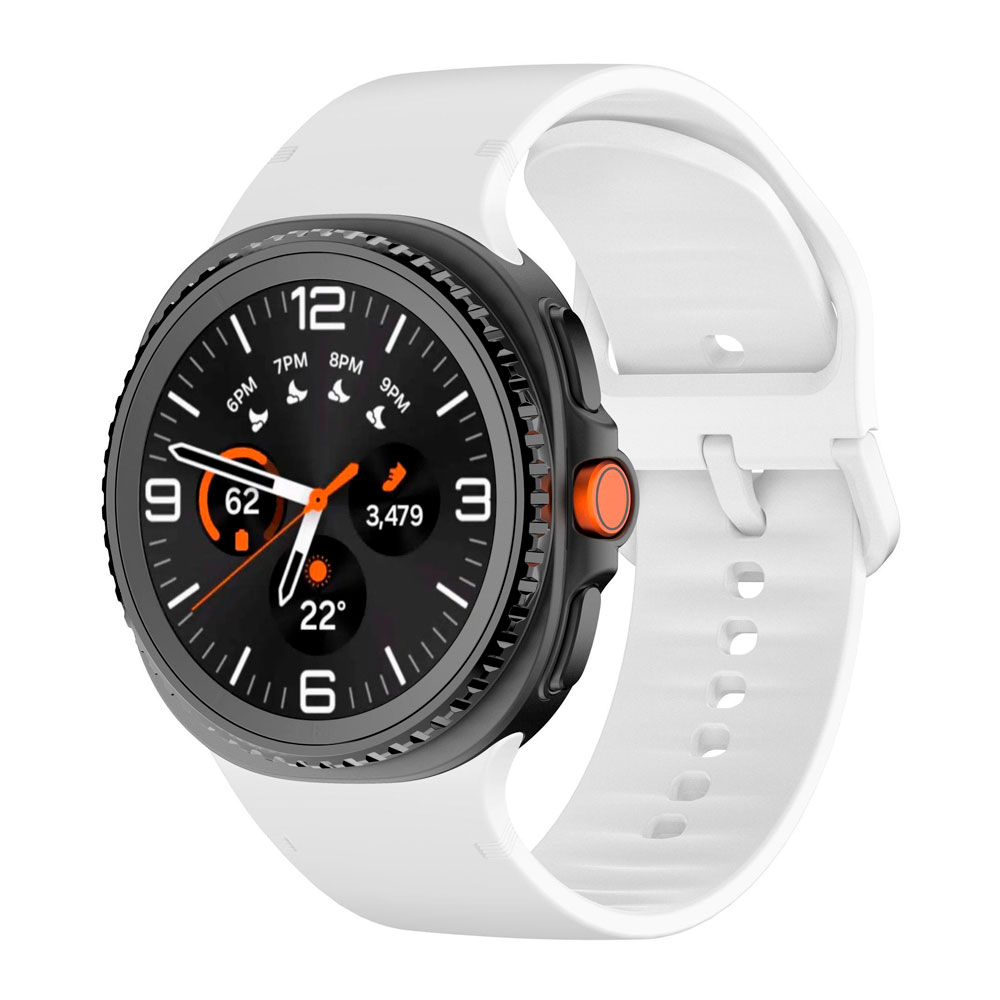 sylikonovyj-reminecz-motion-dlya-samsung-galaxy-watch-8-9-bilyj-l-1 Силіконовий ремінець Motion для Samsung Galaxy Watch 8 / 8 Classic / 9 — білий (розмір M, ширина 20 мм)