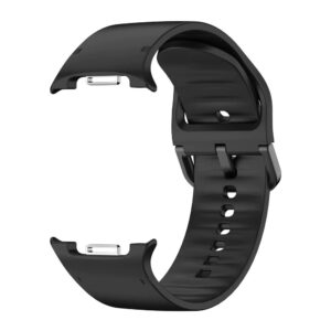 Силіконовий ремінець Motion для Samsung Galaxy Watch 8 / 8 Classic / 9 — чорний (розмір L, ширина 22 мм)