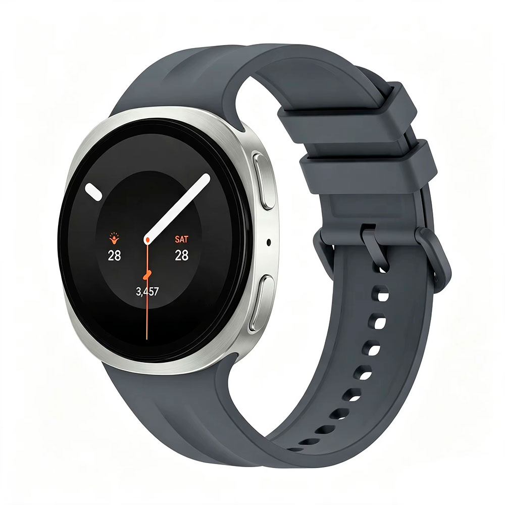 sylikonovyj-reminecz-nine-dlya-samsung-galaxy-watch-8-8-classic-9-temno-siryj-2 Силіконовий ремінець NINE для Samsung Galaxy Watch 8 / 8 Classic / 9 - темно-сірий