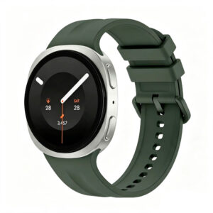 Силіконовий ремінець NINE для Samsung Galaxy Watch 8 / 8 Classic / 9 - темно-зелений