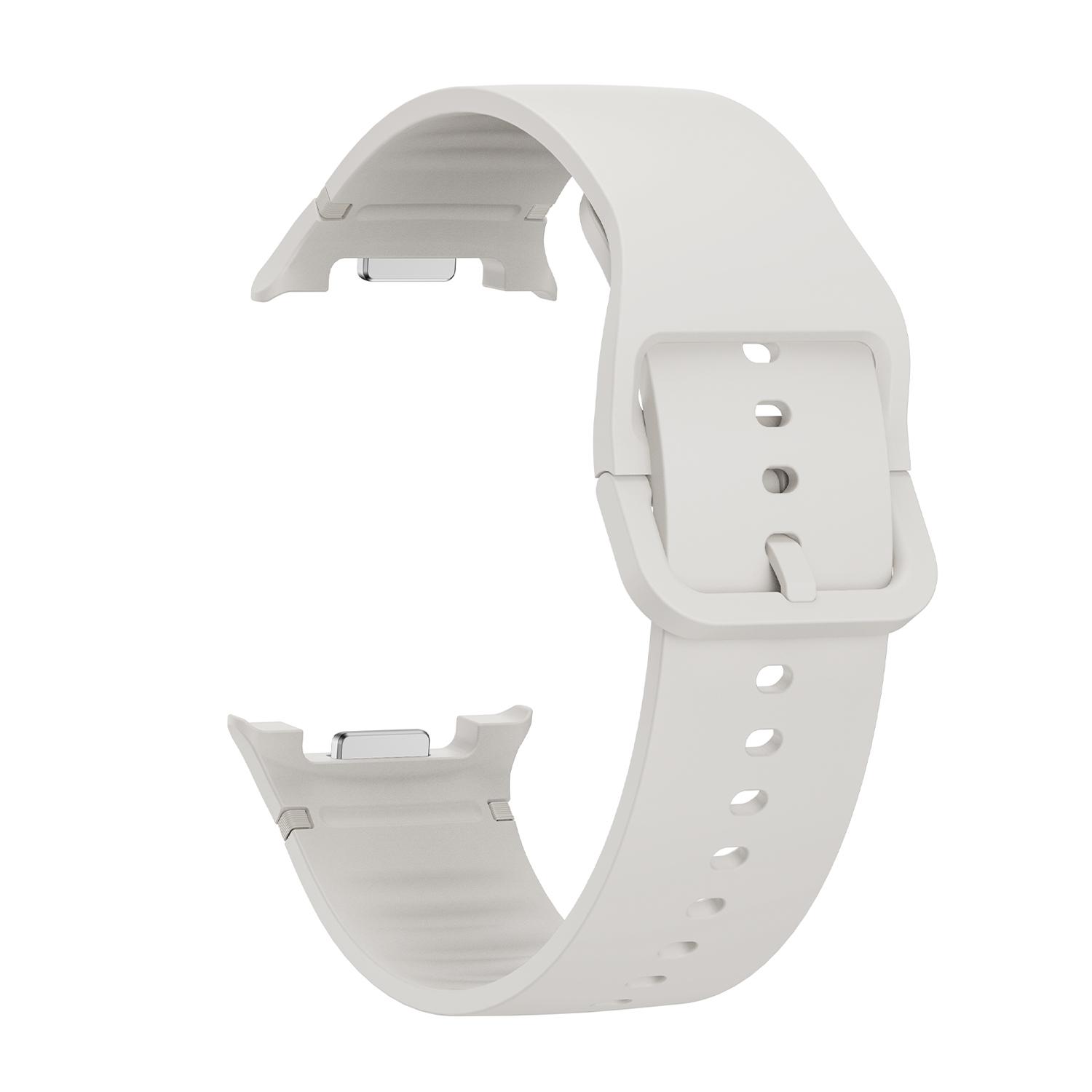 sylikonovyj-reminecz-pulse-dlya-samsung-galaxy-watch-8-9-bilyj-2 Силіконовий ремінець Pulse для Samsung Galaxy Watch 8 / 8 Classic / 9 - білий