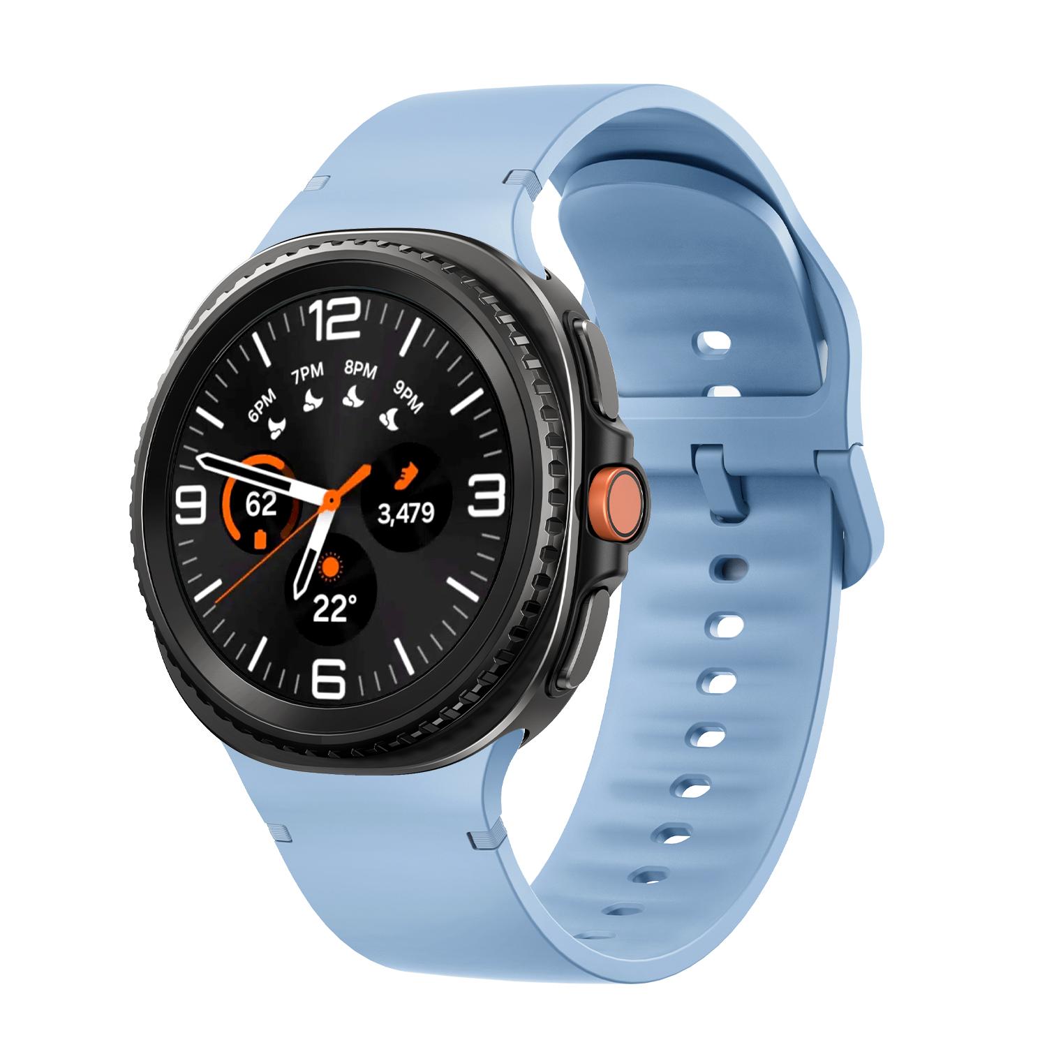 sylikonovyj-reminecz-pulse-dlya-samsung-galaxy-watch-8-9-blakytnyj-4 Силіконовий ремінець Pulse для Samsung Galaxy Watch 8 / 8 Classic / 9 - блакитний