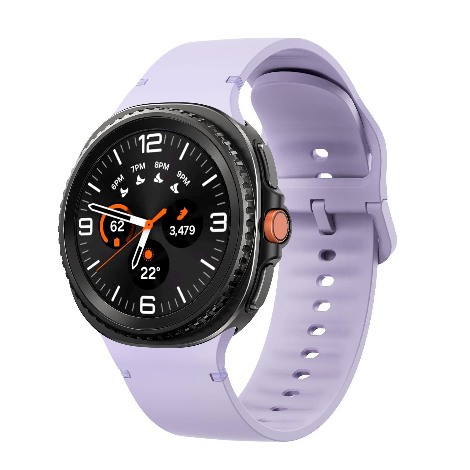 sylikonovyj-reminecz-pulse-dlya-samsung-galaxy-watch-8-9-buzkovyj-4 Силіконовий ремінець Pulse для Samsung Galaxy Watch 8 / 8 Classic / 9 - фіолетовий