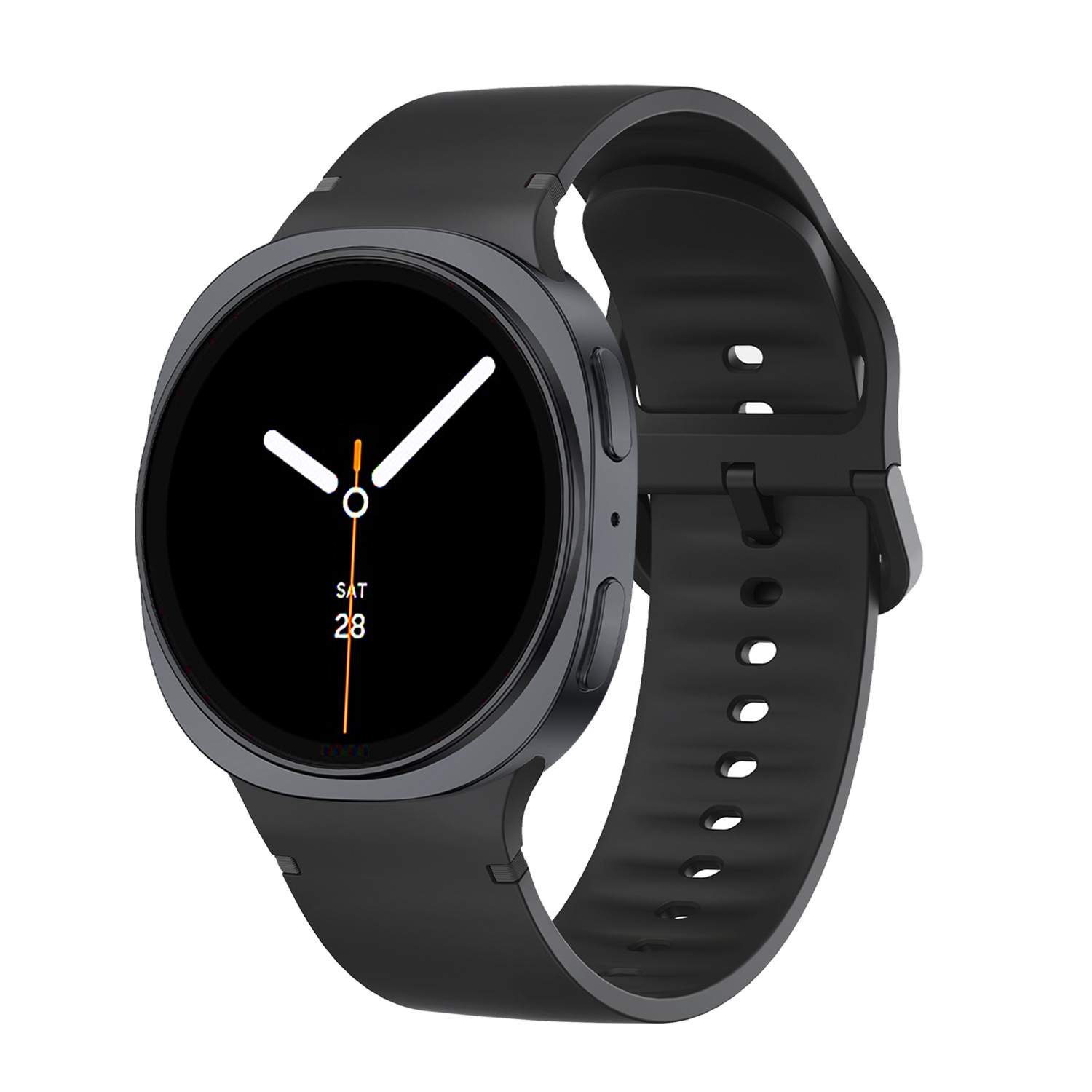 sylikonovyj-reminecz-pulse-dlya-samsung-galaxy-watch-8-9-chornyj-1 Силіконовий ремінець Pulse для Samsung Galaxy Watch 8 / 8 Classic / 9 - чорний