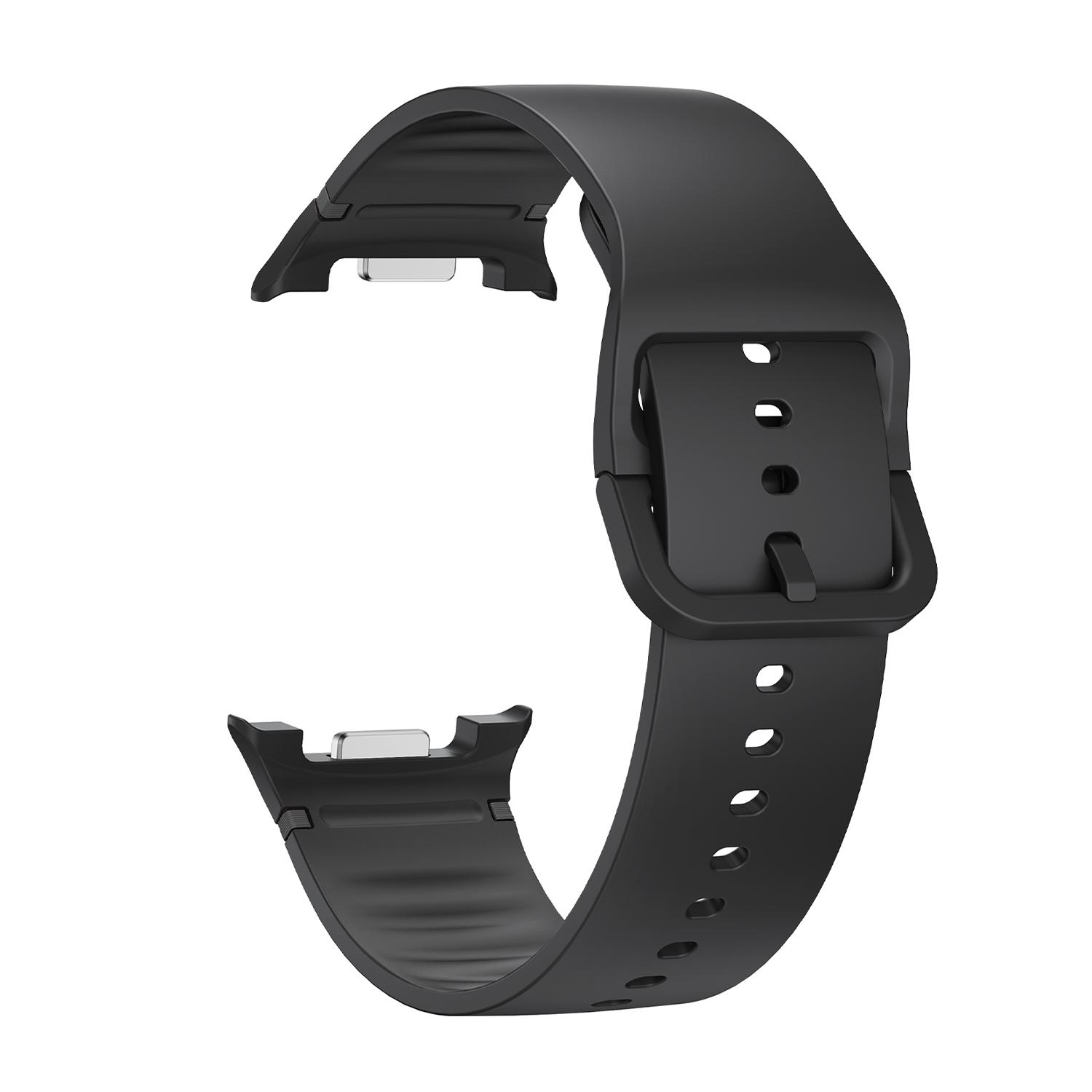 sylikonovyj-reminecz-pulse-dlya-samsung-galaxy-watch-8-9-chornyj-2 Силіконовий ремінець Pulse для Samsung Galaxy Watch 8 / 8 Classic / 9 - чорний