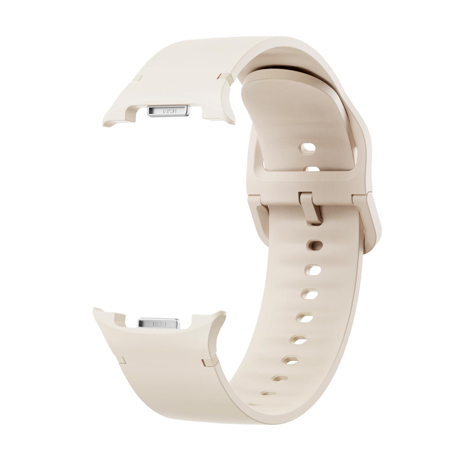 sylikonovyj-reminecz-pulse-dlya-samsung-galaxy-watch-8-9-kremovyj-3 Силіконовий ремінець Pulse для Samsung Galaxy Watch 8 / 8 Classic / 9 - бежевий