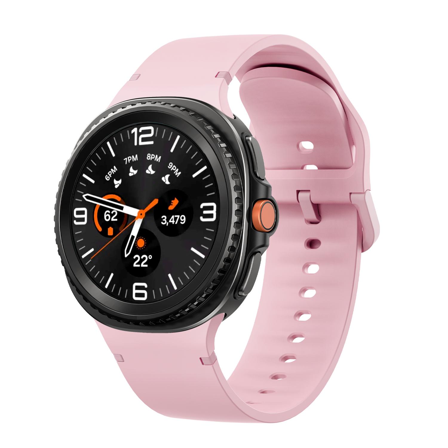 sylikonovyj-reminecz-pulse-dlya-samsung-galaxy-watch-8-9-rozhevyj-4 Силіконовий ремінець Pulse для Samsung Galaxy Watch 8 / 8 Classic / 9 - рожевий