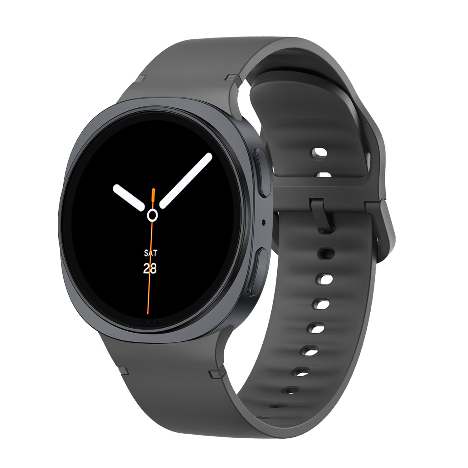 sylikonovyj-reminecz-pulse-dlya-samsung-galaxy-watch-8-9-temno-siryj-1 Силіконовий ремінець Pulse для Samsung Galaxy Watch 8 / 8 Classic / 9 - темно-сірий