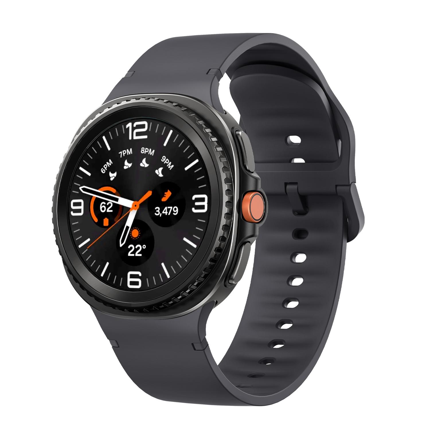 sylikonovyj-reminecz-pulse-dlya-samsung-galaxy-watch-8-9-temno-siryj-5 Силіконовий ремінець Pulse для Samsung Galaxy Watch 8 / 8 Classic / 9 - темно-сірий
