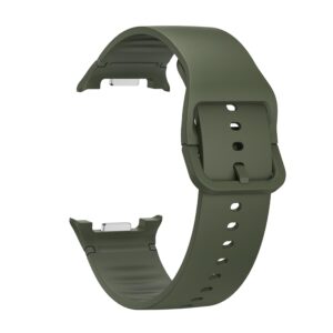 Силіконовий ремінець Pulse для Samsung Galaxy Watch 8 / 8 Classic / 9 - темно-зелений