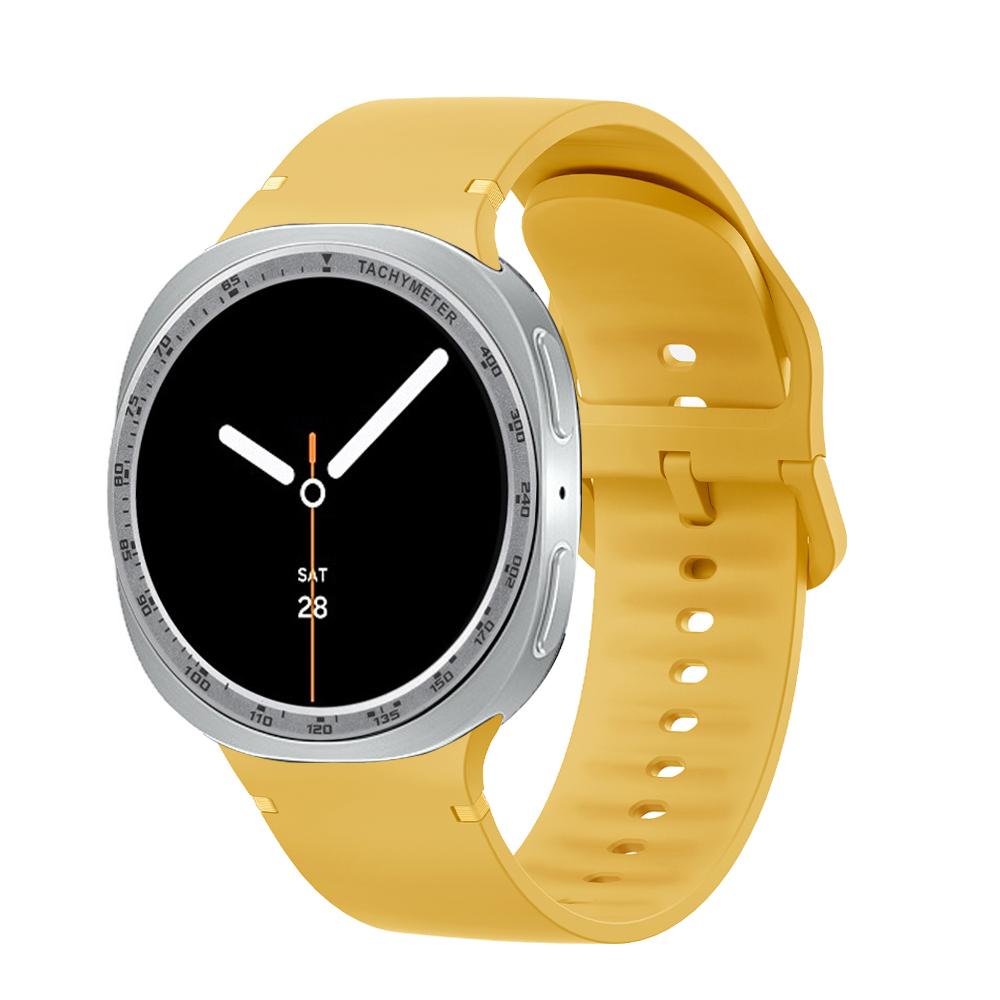sylikonovyj-reminecz-pulse-dlya-samsung-galaxy-watch-8-9-zhovtyj-4 Силіконовий ремінець Pulse для Samsung Galaxy Watch 8 / 8 Classic / 9 - жовтий