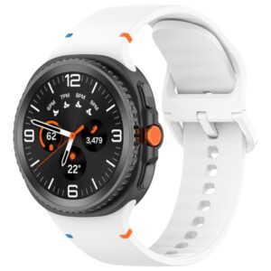 Силіконовий ремінець Stitch для Samsung Galaxy Watch 8 / 8 Classic / 9 — білий (розмір M/L, ширина 22 мм)