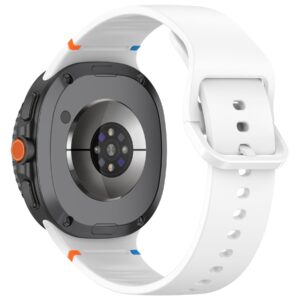 Силіконовий ремінець Stitch для Samsung Galaxy Watch 8 / 8 Classic / 9 — білий (розмір M/L, ширина 22 мм)