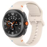 Силіконовий ремінець Stitch для Samsung Galaxy Watch 8 / 8 Classic / 9 — бежево-рожевий (розмір M/L, ширина 22 мм)