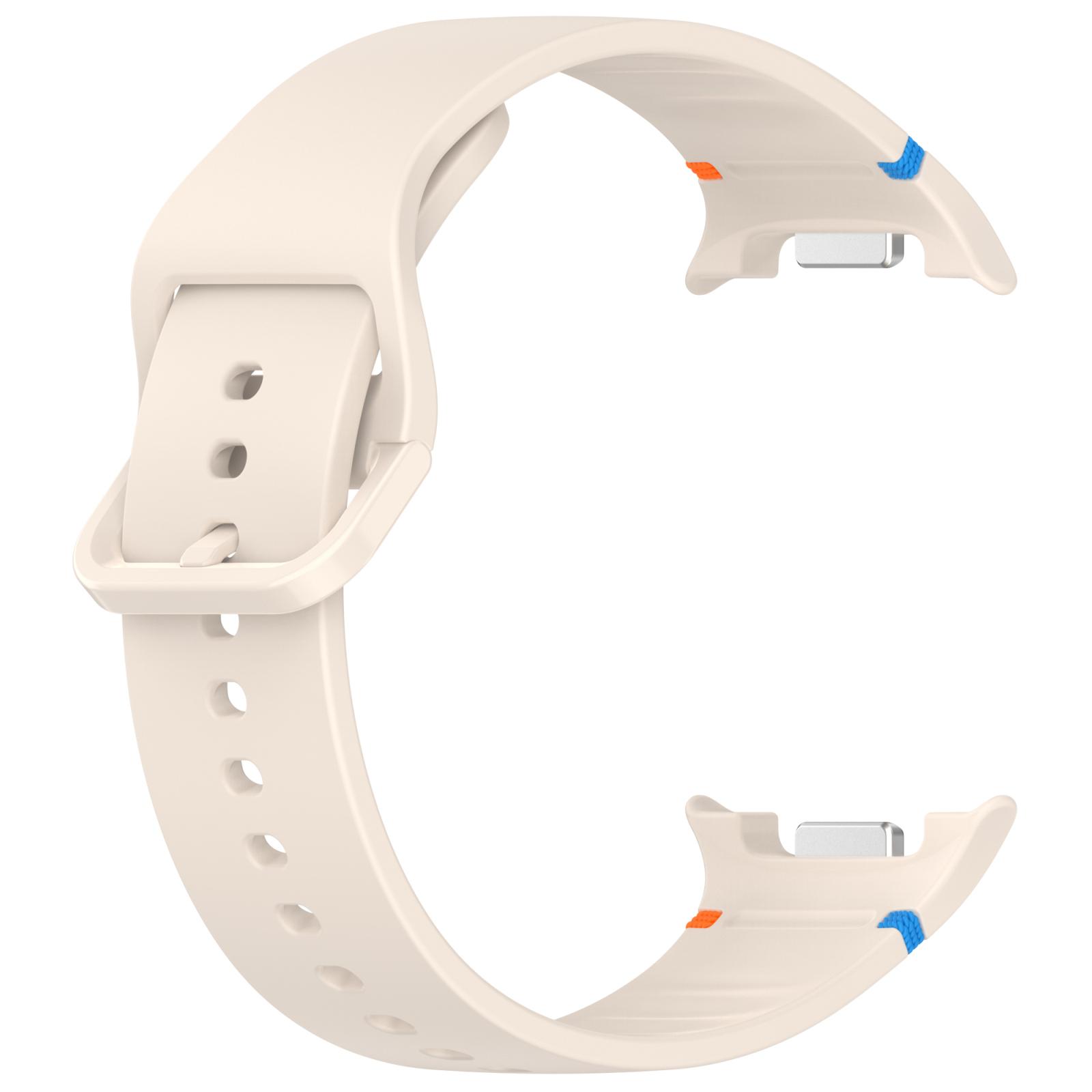 sylikonovyj-reminecz-stitch-dlya-samsung-galaxy-watch-8-9-starlight-ml-4 Силіконовий ремінець Stitch для Samsung Galaxy Watch 8 / 8 Classic / 9 — кремово-бежевий (розмір M/L, ширина 22 мм)