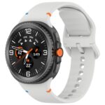 Силіконовий ремінець Stitch для Samsung Galaxy Watch 8 / 8 Classic / 9 — бежево-рожевий (розмір M/L, ширина 22 мм)