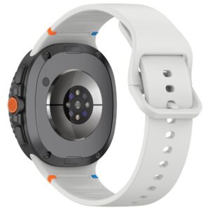 Силіконовий ремінець Stitch для Samsung Galaxy Watch 8 / 8 Classic / 9 — світло-сірий (розмір M/L, ширина 22 мм)