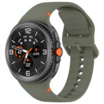 Силіконовий ремінець Stitch для Samsung Galaxy Watch 8 / 8 Classic / 9 — бежево-рожевий (розмір M/L, ширина 22 мм)